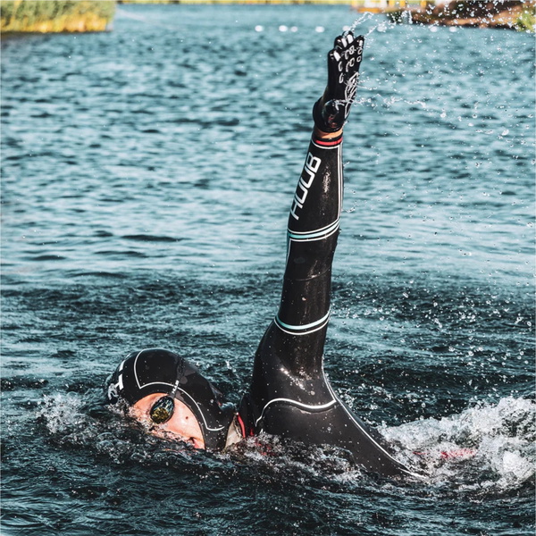 2026 Huub 3mm Wetsuit Swim Gloves A2-SG19 - Black / Silver